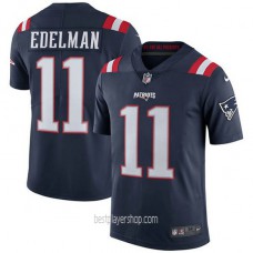 Mens New England Patriots #11 Julian Edelman Limited Navy Blue Rush Vapor Jersey Bestplayer